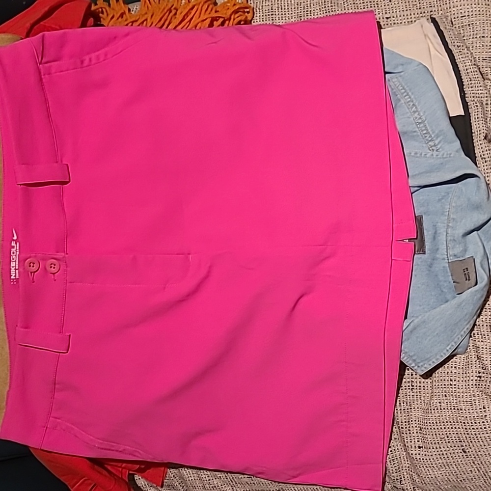 COPY - Nike Golf Tour Performance DriFit Watermelon Hot Pink Golf Skort Skirt S…